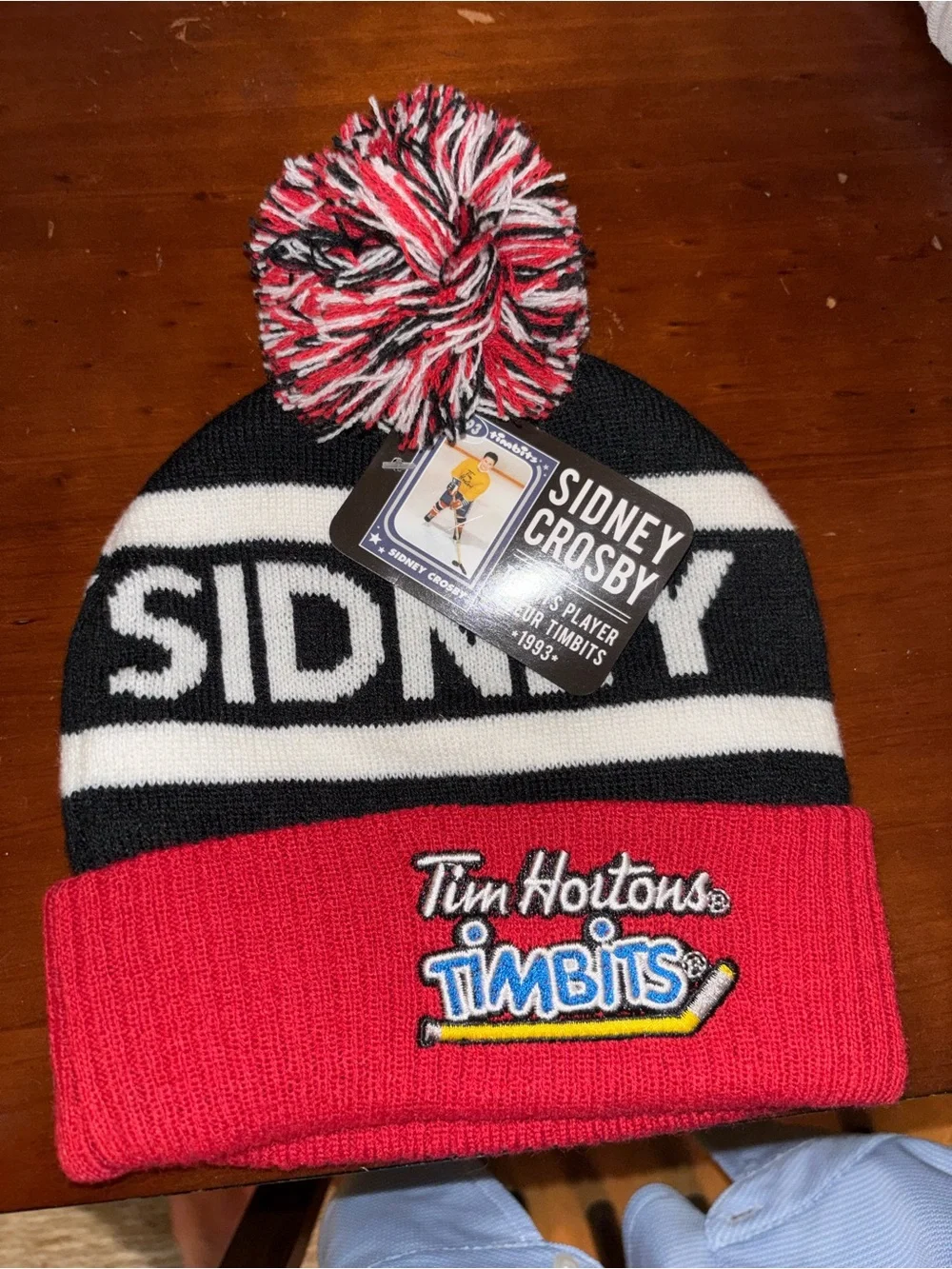 Kids' Sidney Crosby Tim Hortons Pom Beanie Hat